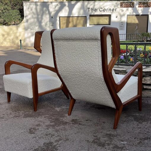 armchairs in the style of Gio Ponti